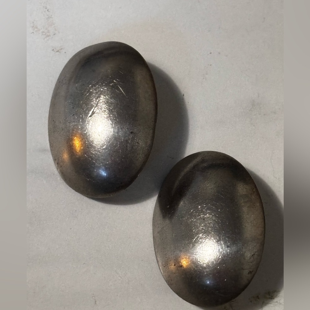 Aitkens Pewter of Canada pierced vintage earrings